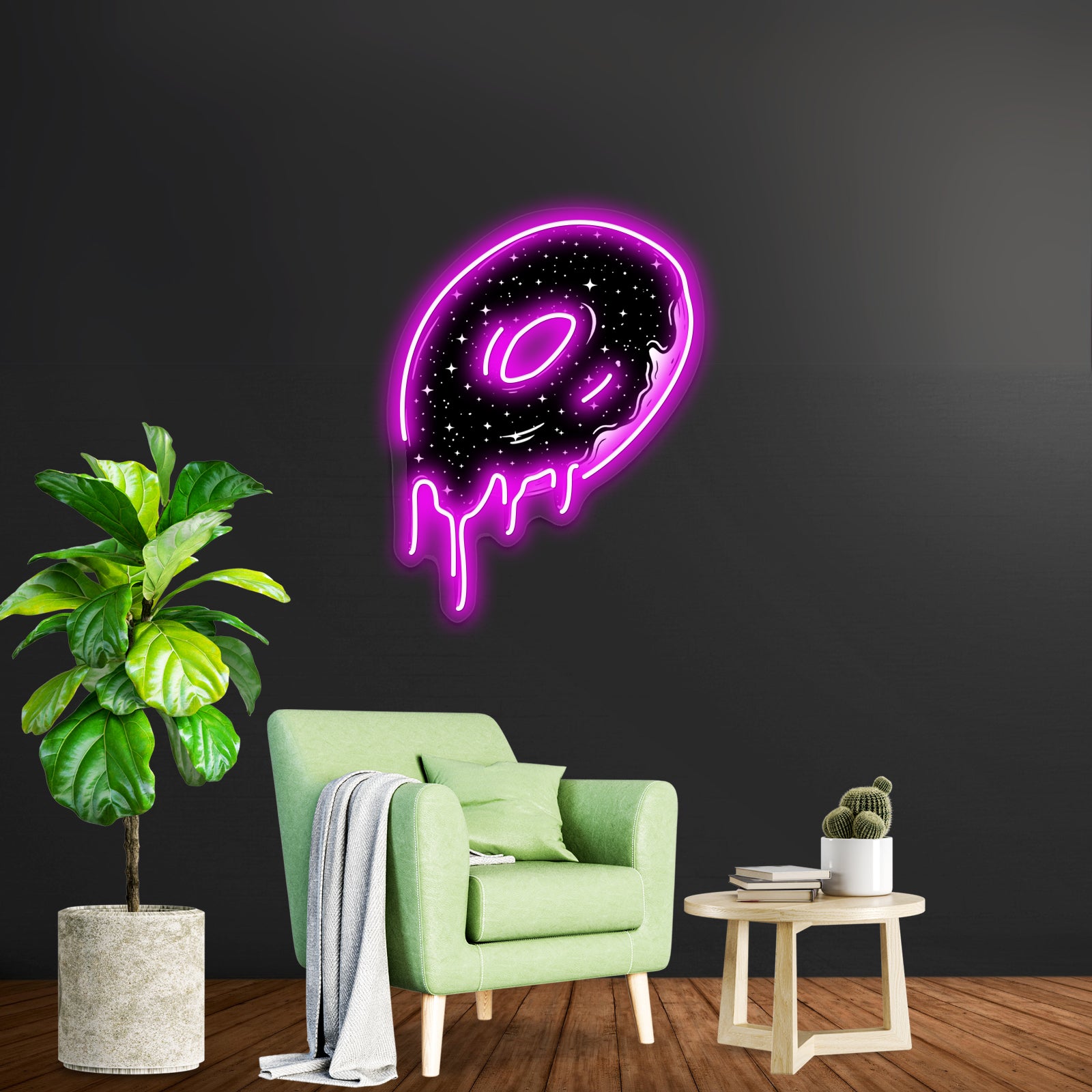 Galaxy Doughnut Artwork Neon Led Signs
