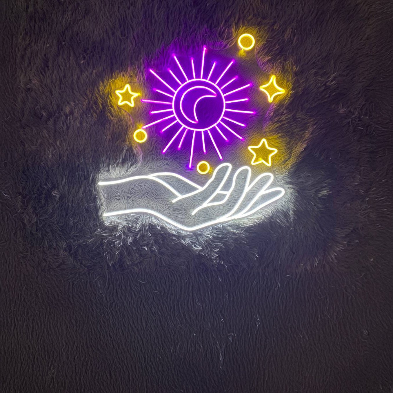 Galaxy Hand Led Sign Wall Decor - Shineneon