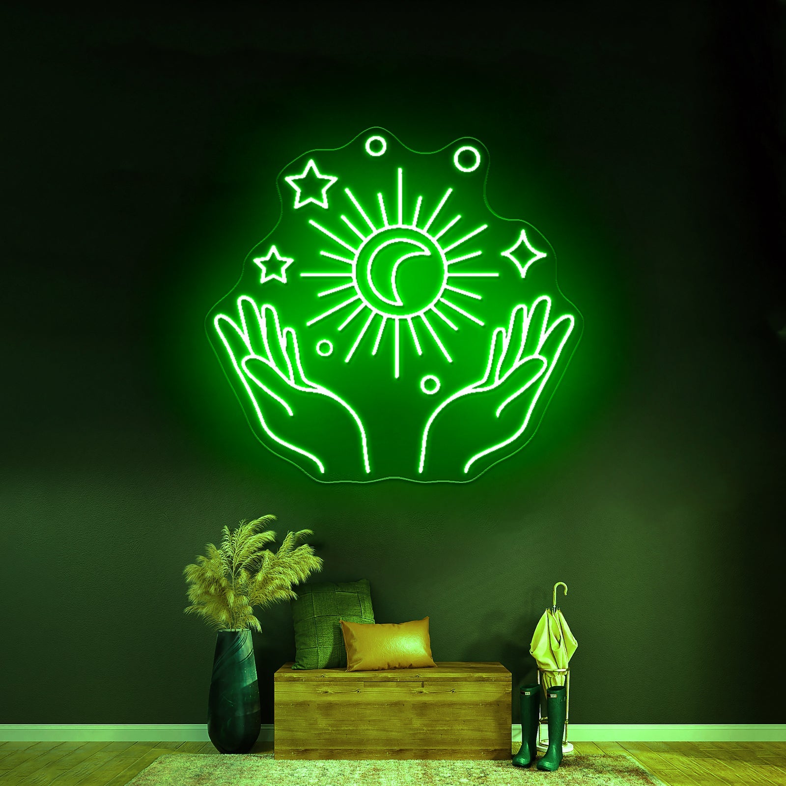 Galaxy Moon And Star Neon Sign Led Signs For Room - Shineneon
