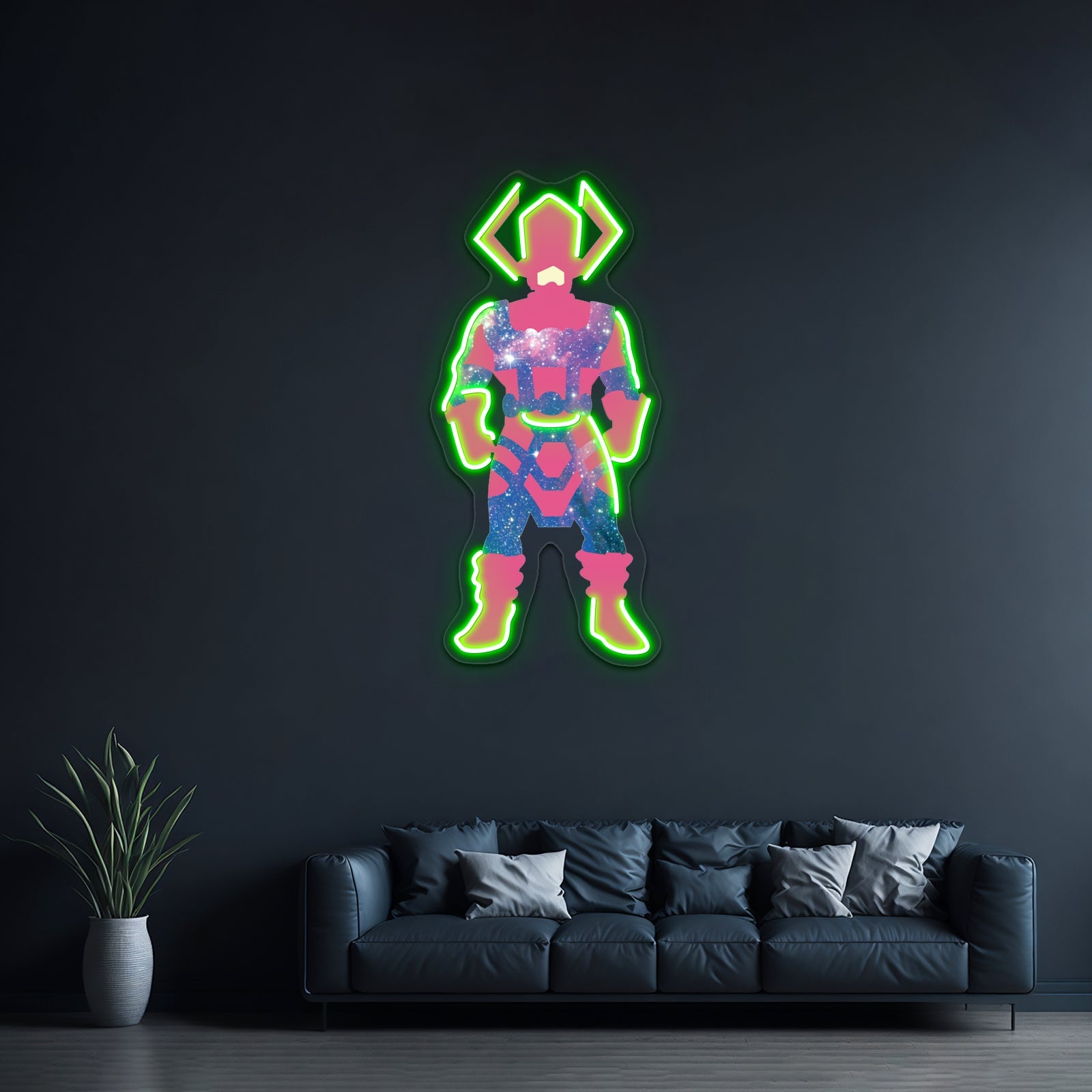 Galaxy Moon Neon Sign Wall Art Decor - Shineneon