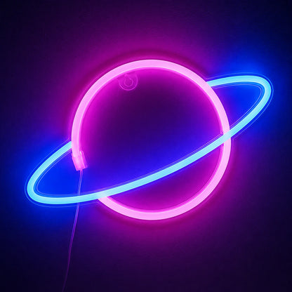 Galaxy Saturn Neon Sign LED Neon Sign high-converting product image