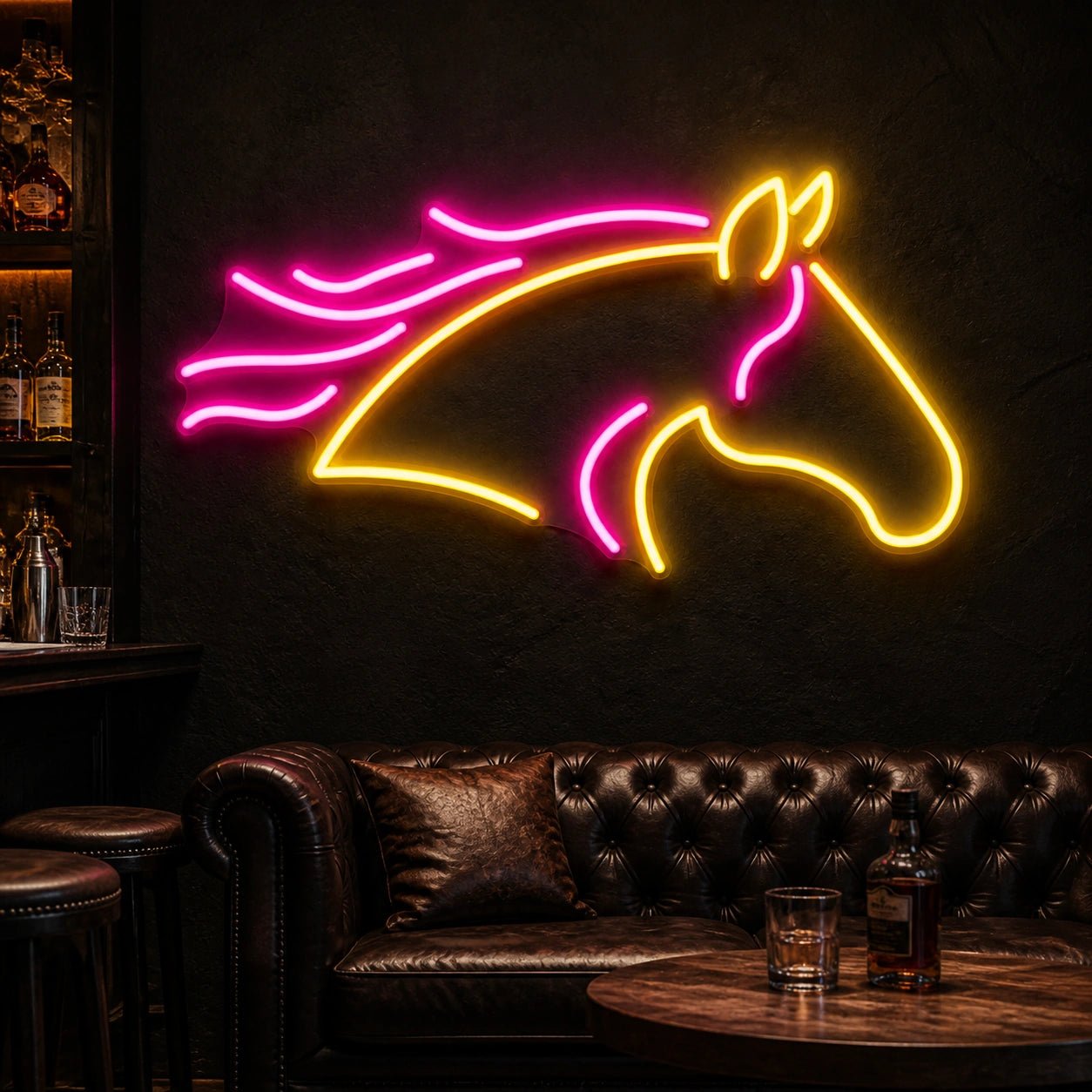 Galloping Horse Head Vintage LED Neon Sign - Shineneon