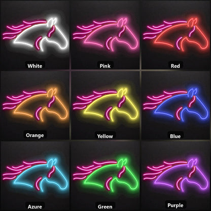 Galloping Horse Head Vintage LED Neon Sign - Shineneon