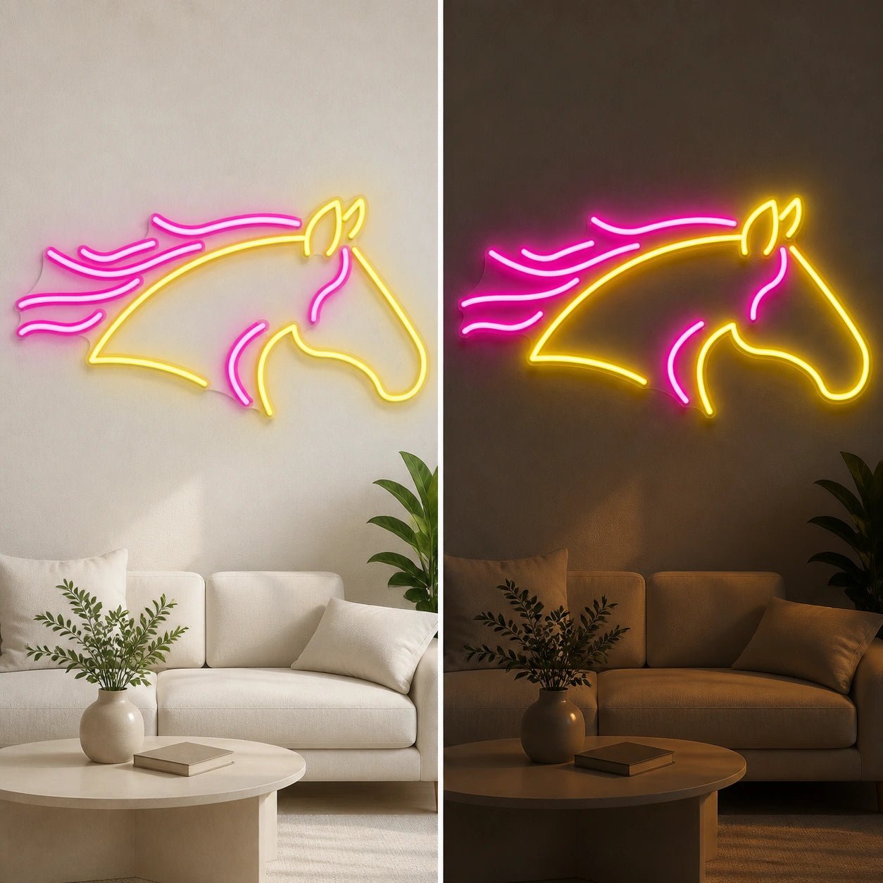 Galloping Horse Head Vintage LED Neon Sign - Shineneon