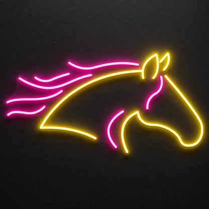 Galloping Horse Head Vintage LED Neon Sign - Shineneon
