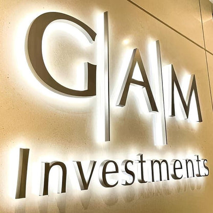 Gam Investments 3D Backlit Letters Business Metal Led Sign - Shineneon