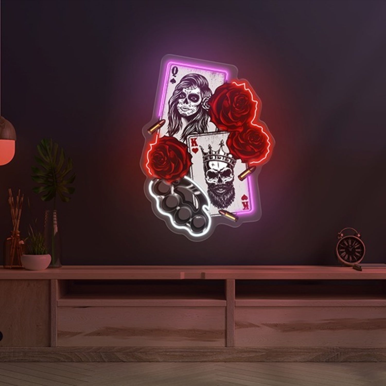 Gambling Poker Led Neon Acrylic Artwork | Shineneon