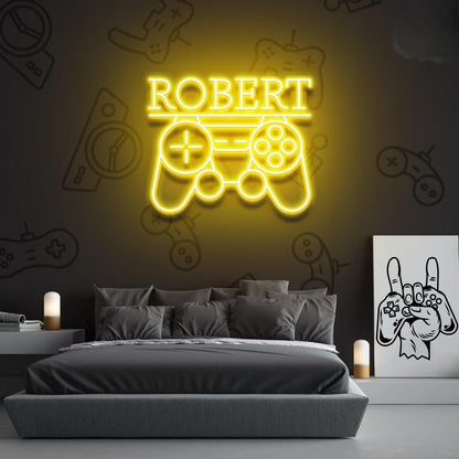 Game Controller Led Neon Sign With Your Lovely Kids Name | Shineneon