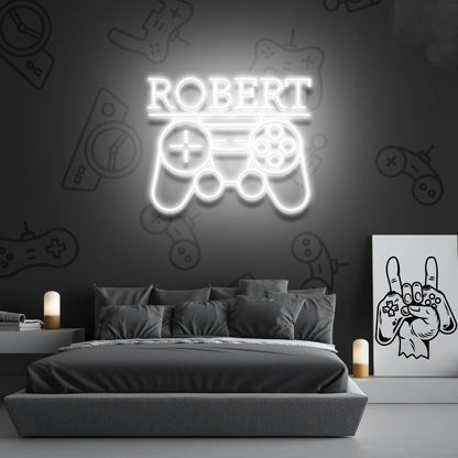 Game Controller Led Neon Sign With Your Lovely Kids Name | Shineneon