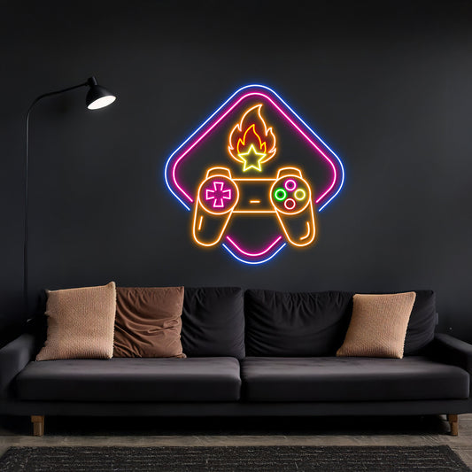 Game Controller Neon Sign Game Led Sign