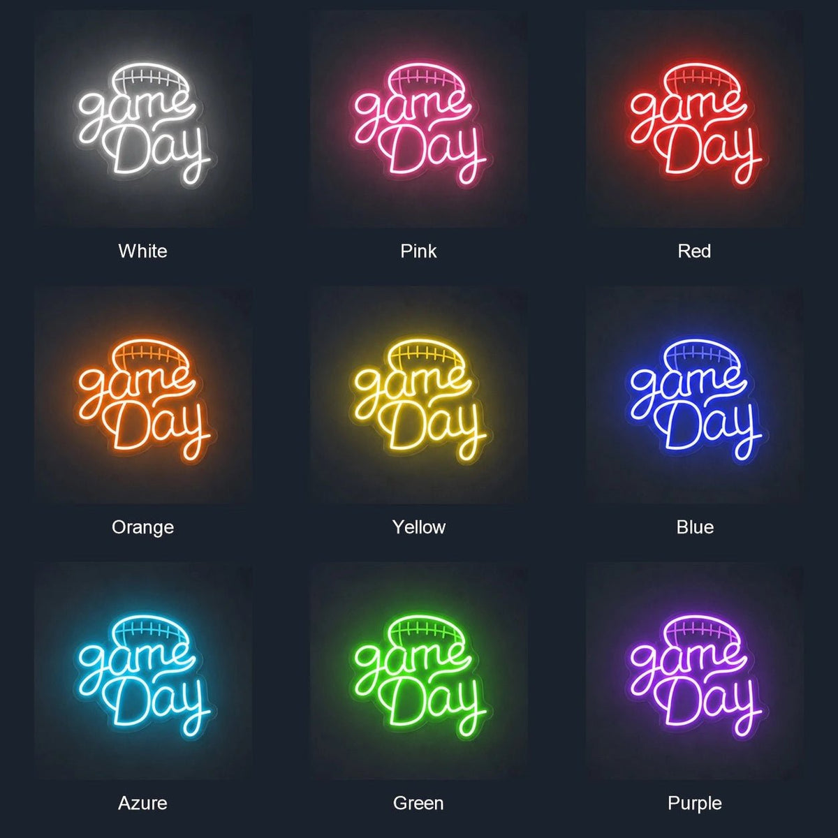 Game Day Football Home LED Neon Sign - Shineneon