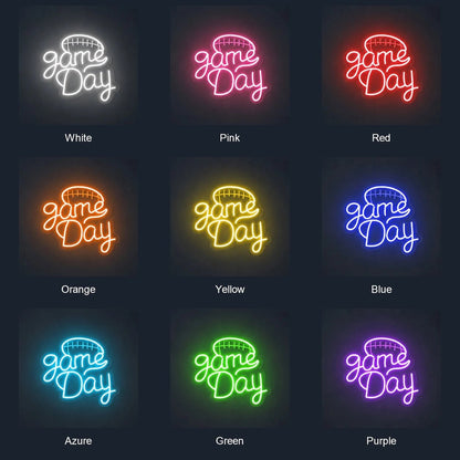 Game Day Football Home LED Neon Sign - Shineneon