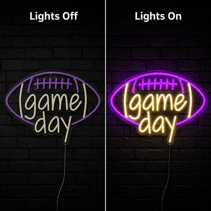 Game Day Football LED Neon Sign - Shineneon