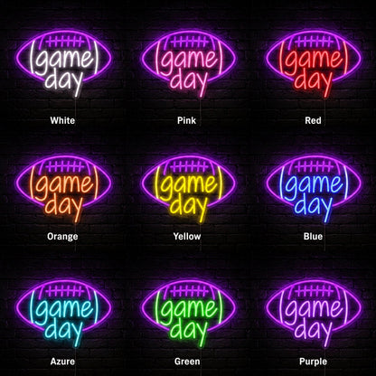 Game Day Football LED Neon Sign - Shineneon
