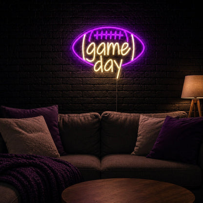 Game Day Football LED Neon Sign - Shineneon