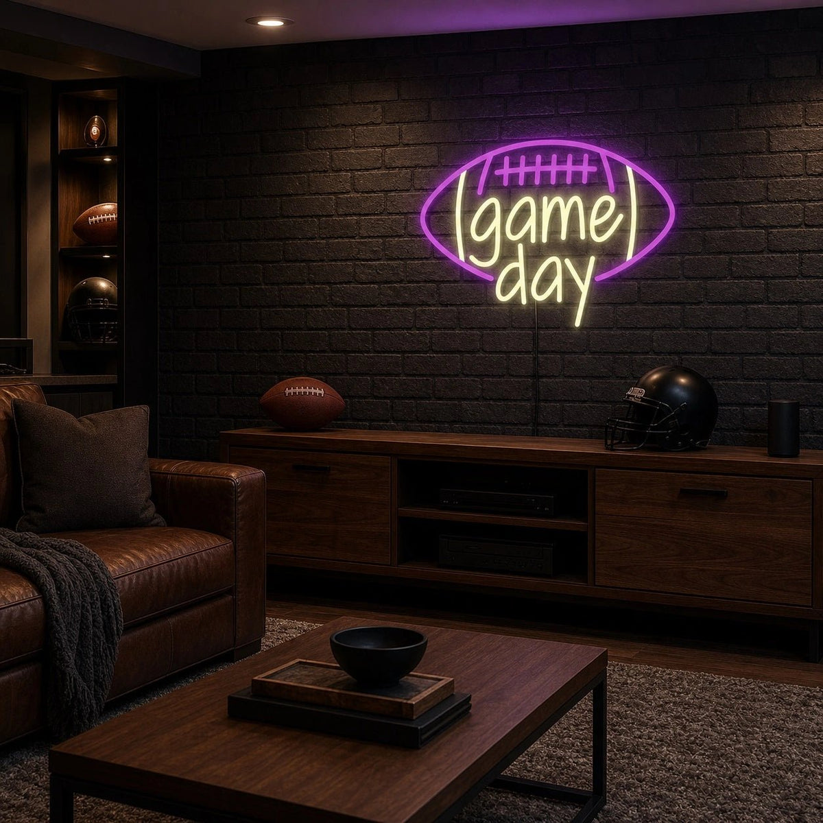 Game Day Football Man Cave LED Neon Sign - Shineneon