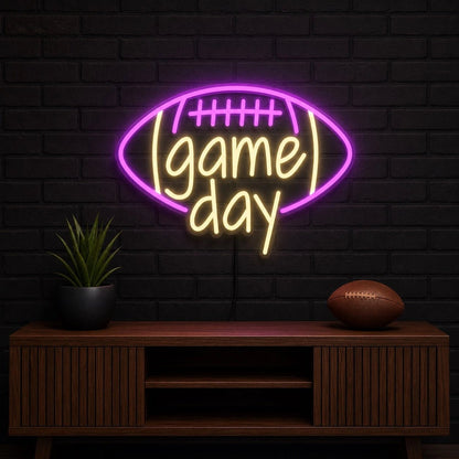 Game Day Football Man Cave LED Neon Sign - Shineneon