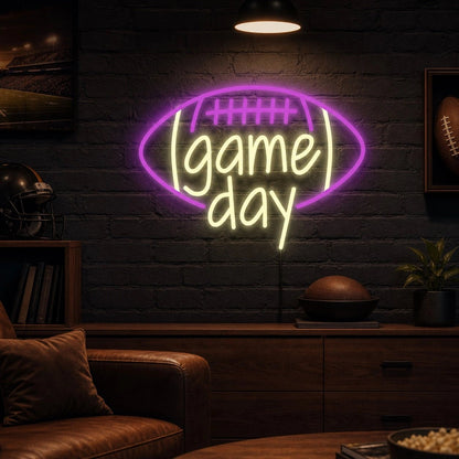 Game Day Football Man Cave LED Neon Sign - Shineneon