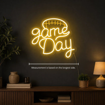 Game Day Football Man Cave LED Neon Sign Man Cave Neon Sign - Shineneon