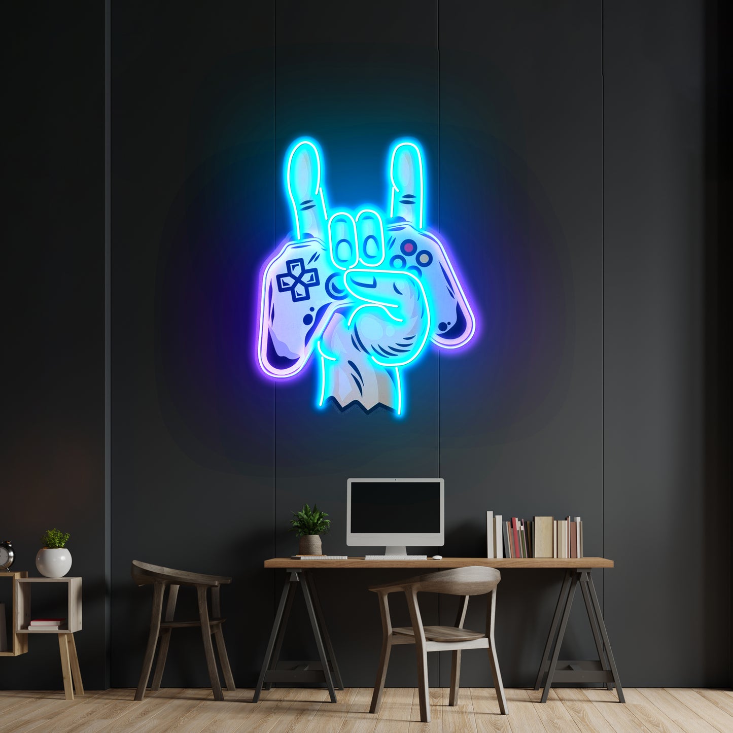 Game Hands Custom Led Signs Artwork For Sale