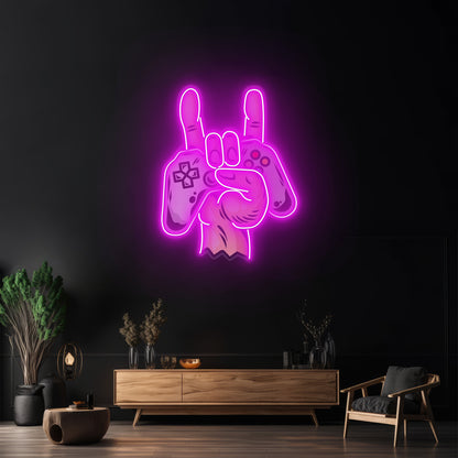 Game Hands Custom Led Signs Artwork For Sale