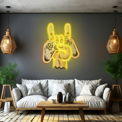 Game Hands Custom Led Signs Artwork For Sale