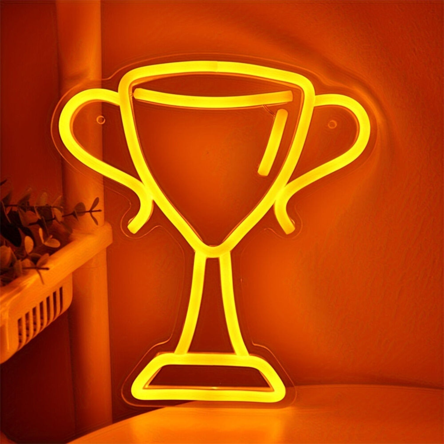 Game Nights With Power Trophy Cup Wall Led Neon Sign | Shineneon