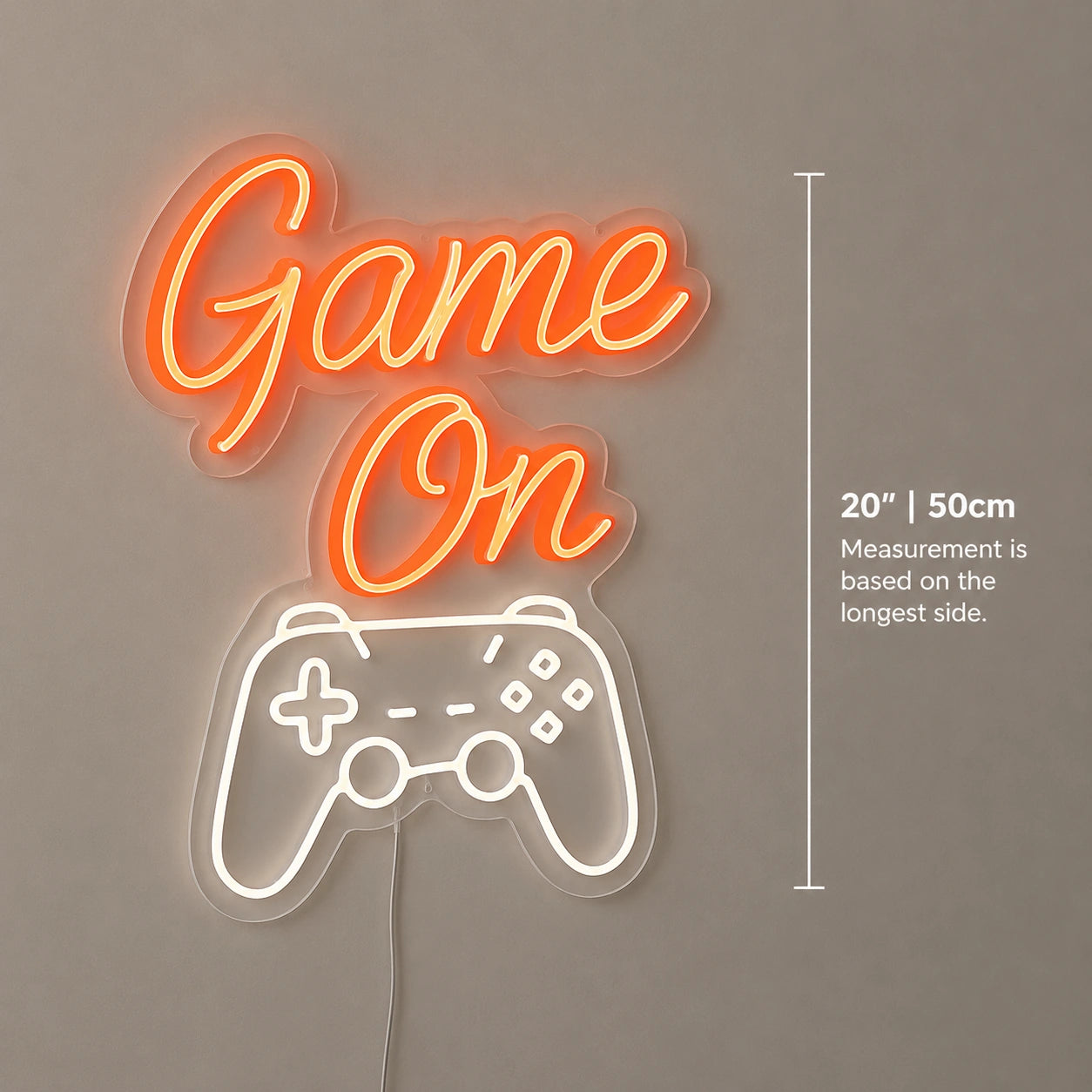 Game On Controller Neon Sign LED Neon Sign size image