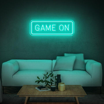 Game On Green White Led Neon Sign For Gaming Room Decor | Shineneon