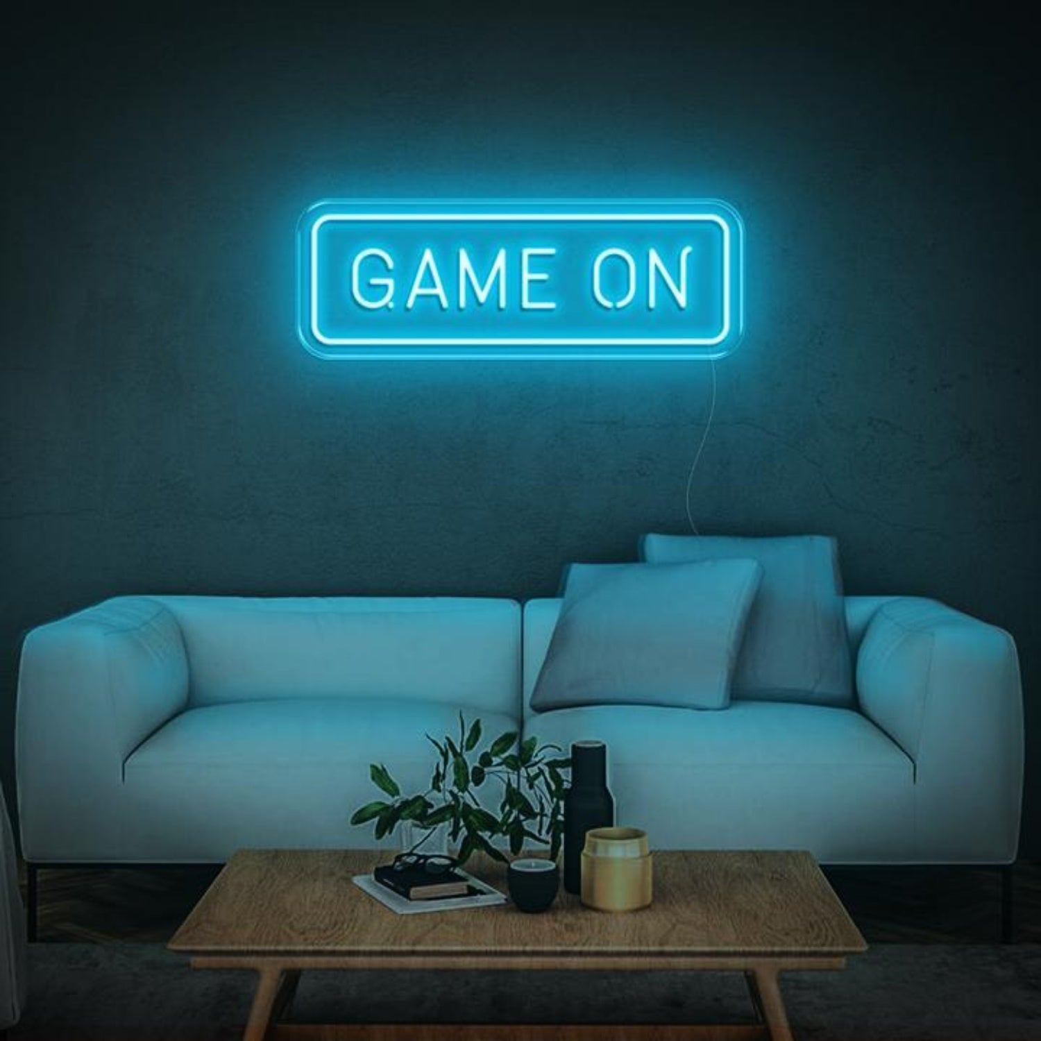 Game On Green White Led Neon Sign For Gaming Room Decor | Shineneon