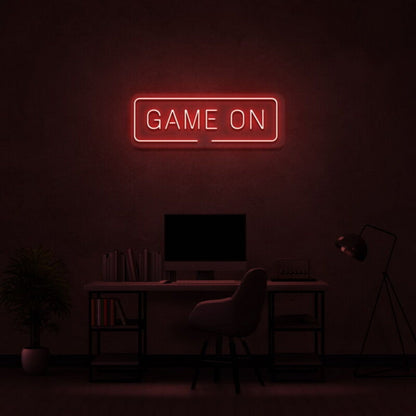 Game On Led Neon Sign Game Rooms And Sports Enthusiasts - Shineneon