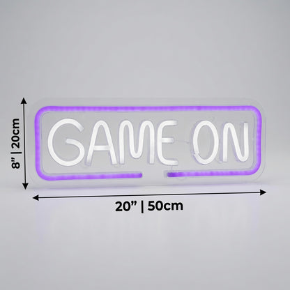 Game On LED Neon Sign Wall Decor - 04 Size Image