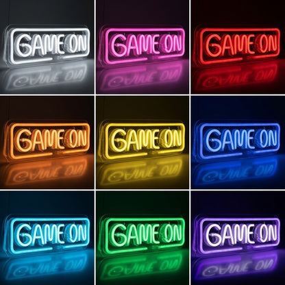 Game On LED Neon Sign Wall Neon Sign - 05 Color Grid