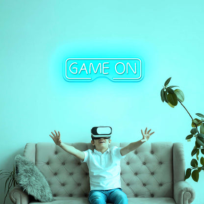 Game On Neon Sign Game Room Decor Man Cave Neon Sign - Shineneon