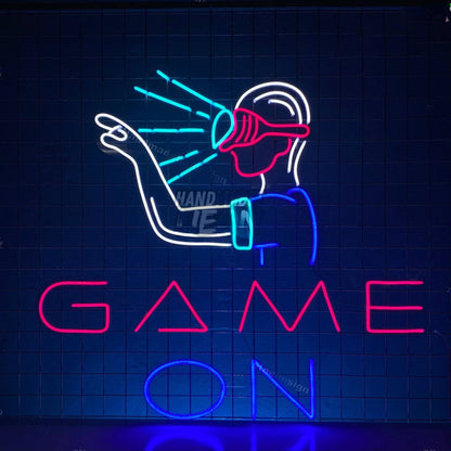 Game On Vr Games Led Neon Sign Gaming Room Wall Decor | Shineneon