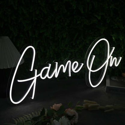 Game On White Custom Led Neon Sign - Shineneon