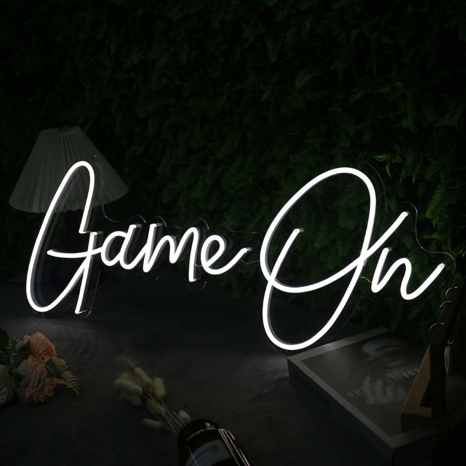 Game On White Custom Led Neon Sign | Shineneon