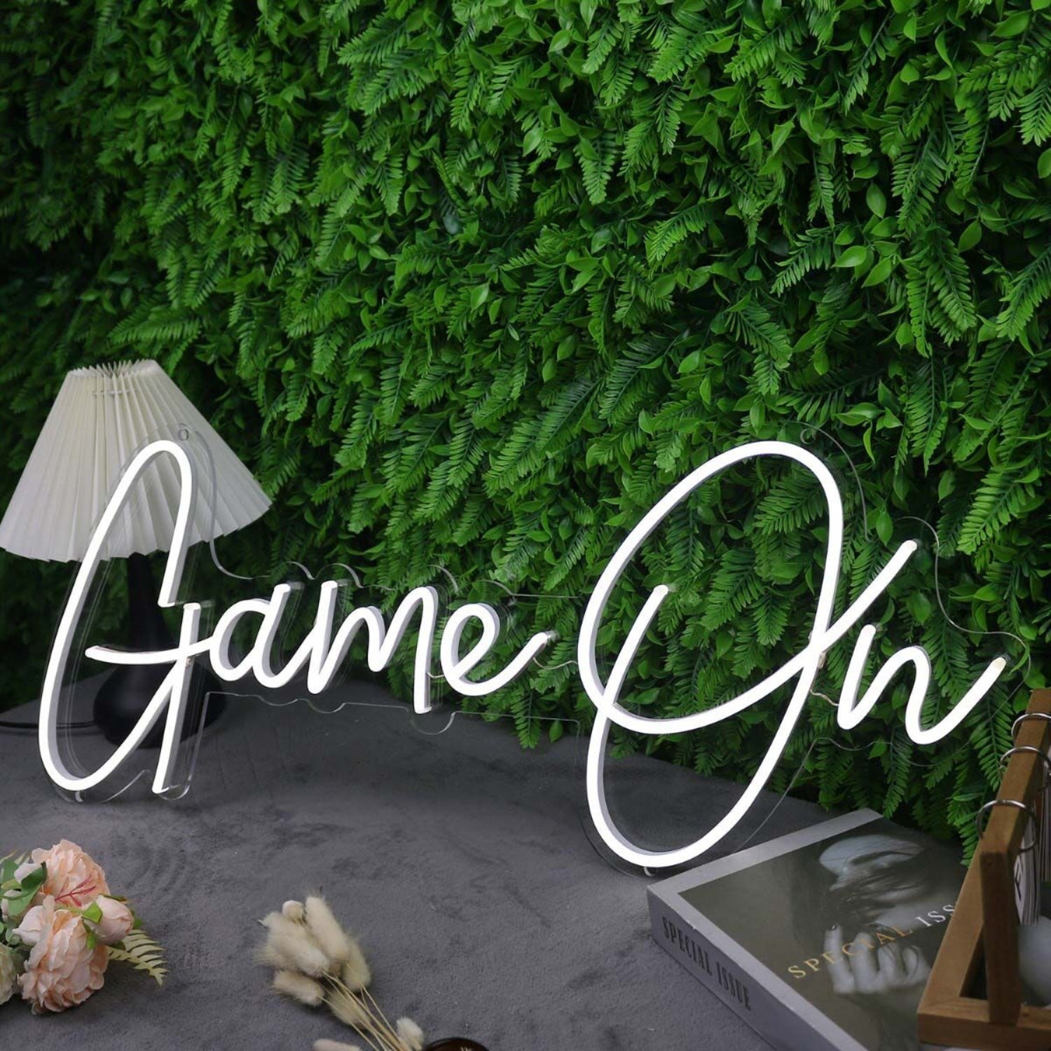 Game On White Custom Led Neon Sign - Shineneon