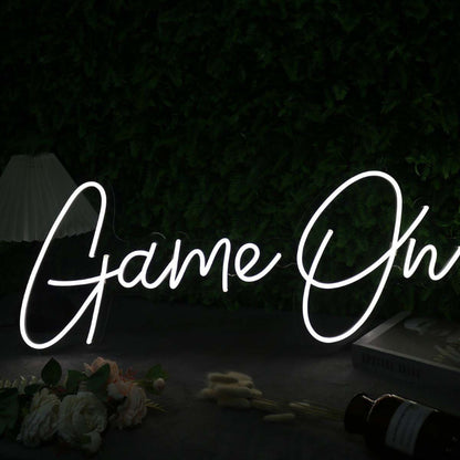 Game On White Custom Led Neon Sign - Shineneon