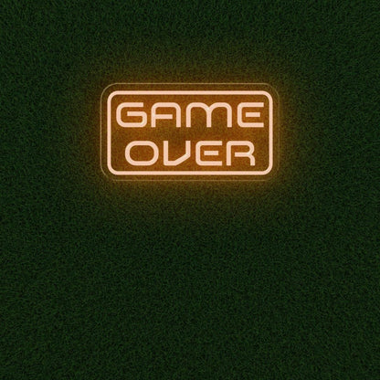 Game Over Blue-White Led Neon Sign Gaming Room Arcade Decor | Shineneon