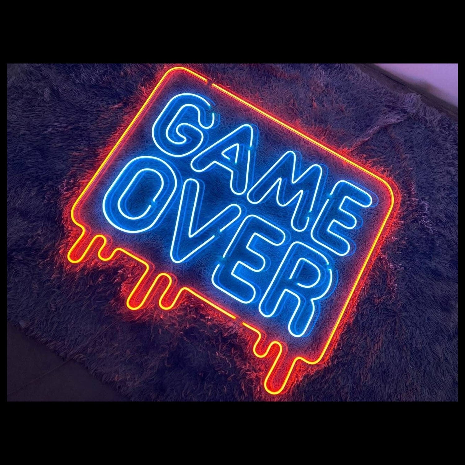 Game Over Led Neon Sign Ideal Bar Man Cave Room Decoration - Shineneon