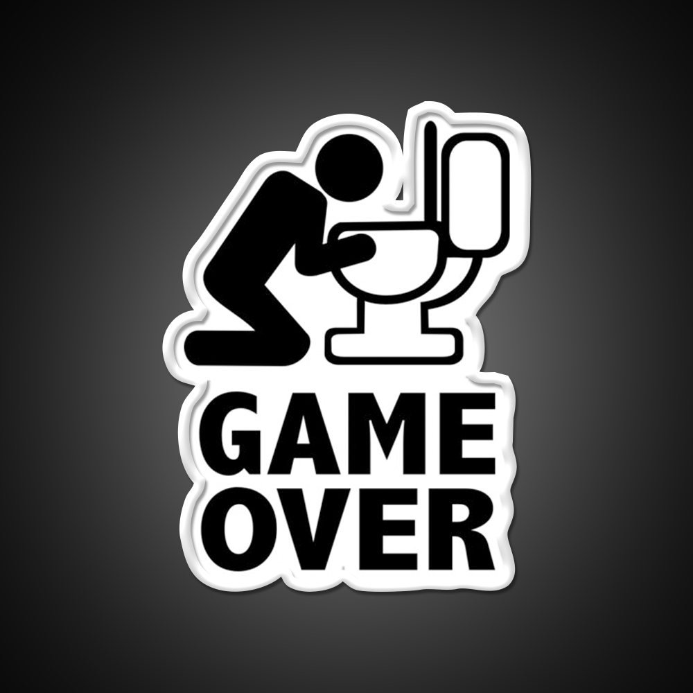 Game Over Puke Toilet Beer Bar Decor Led Neon Sign Rgb Color - LED neon sign view 11