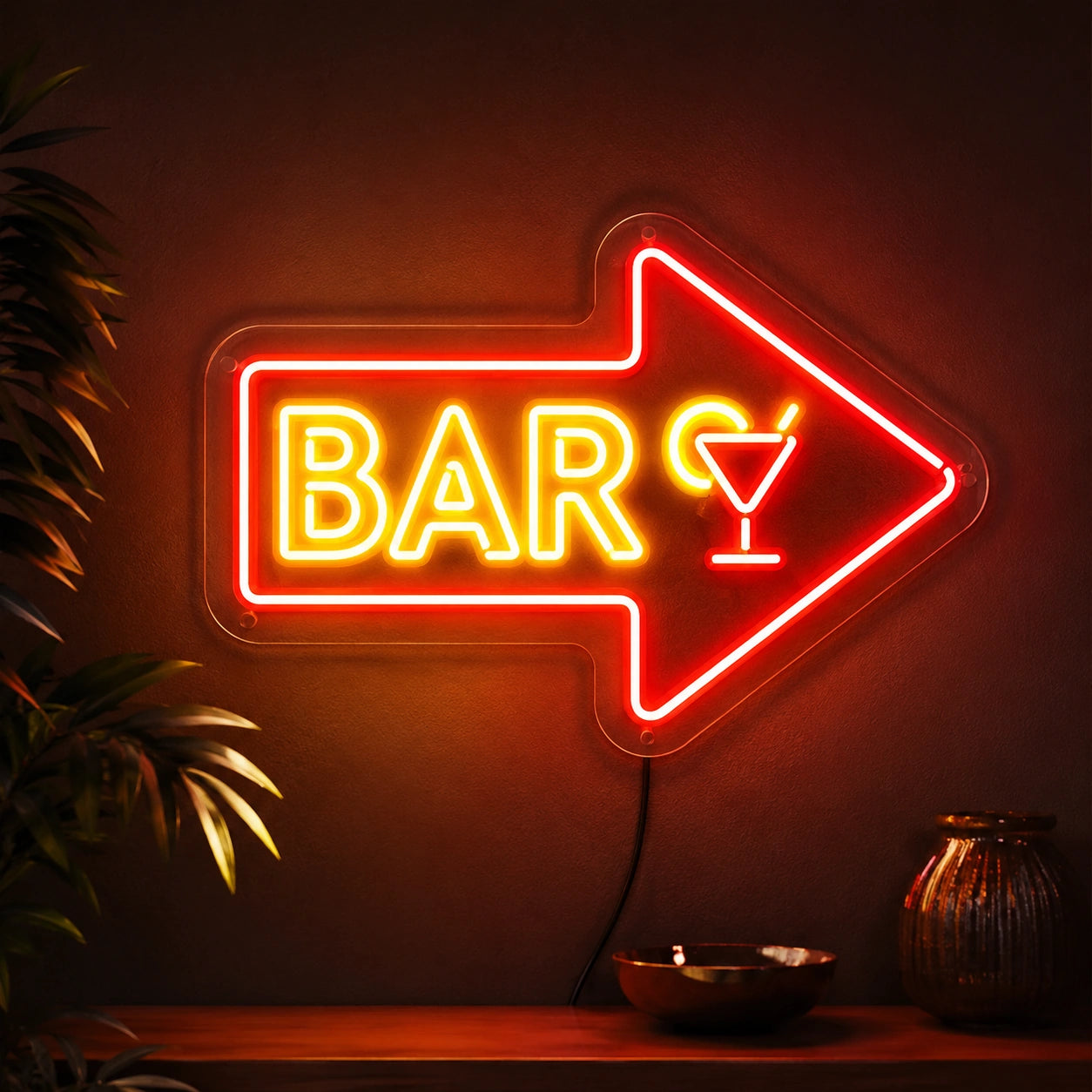 Game Room Bar Arrow Neon Sign LED Neon Sign high-converting product image