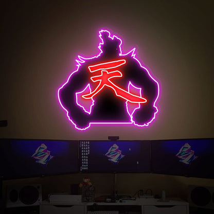 Game Room Bar Street Fighter Led Uv Led Neon Sign - Shineneon
