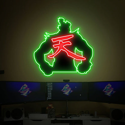 Game Room Bar Street Fighter Led Uv Led Neon Sign - Shineneon
