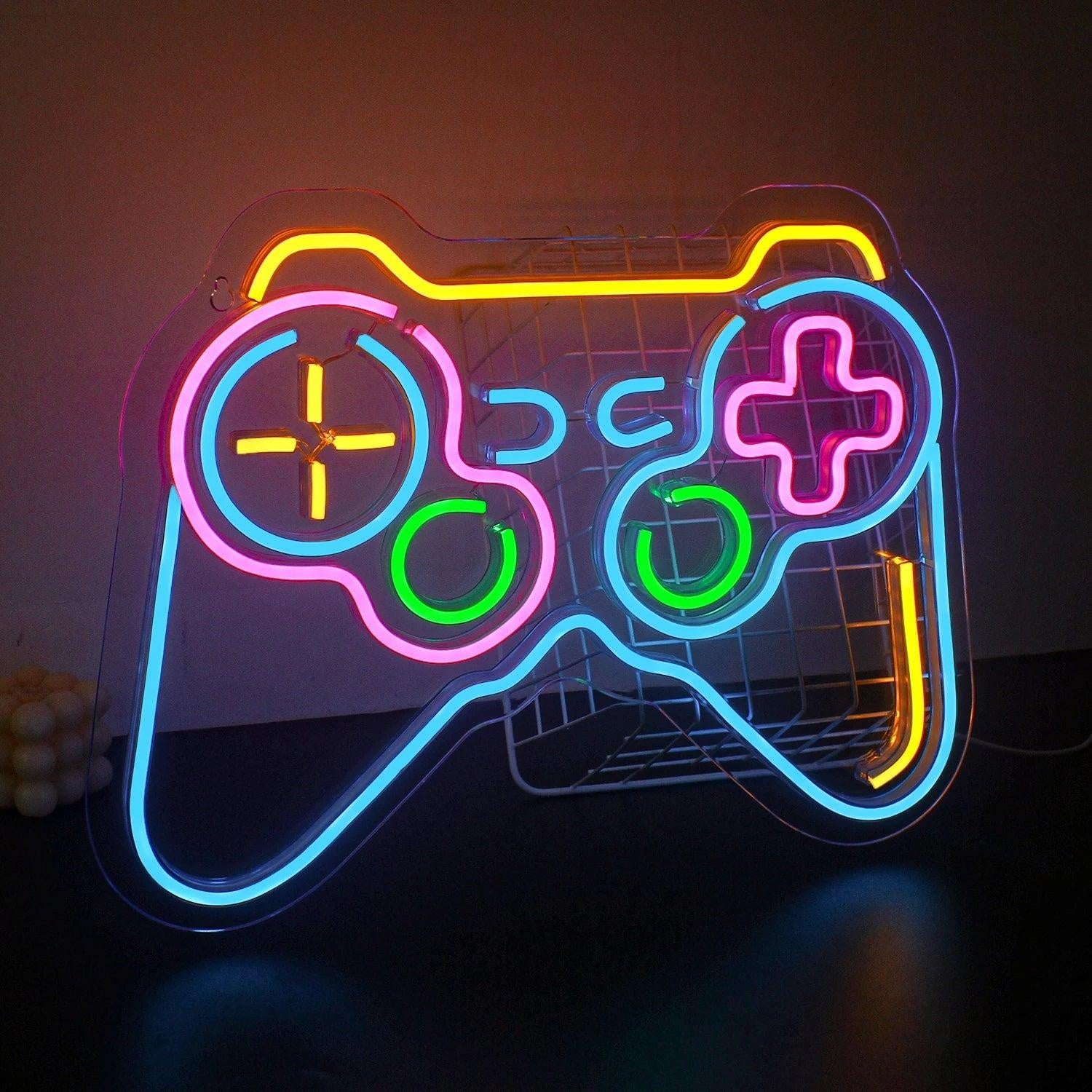 Game Room Decor Multi-Color Gaming Controller Led Neon Sign For Gaming Wall Art | Shineneon
