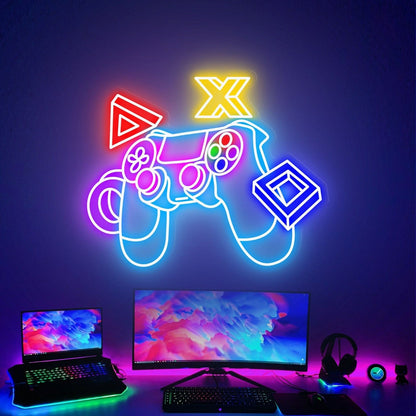 Game Room Party Game Controller Led Neon Sign Room Decor - Shineneon