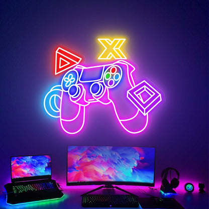 Game Room Party Game Controller Led Neon Sign Room Decor - Shineneon