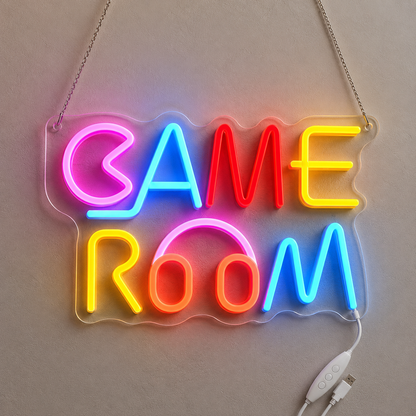 Game Room Square Wall Decor LED Neon Sign Home Art main product image