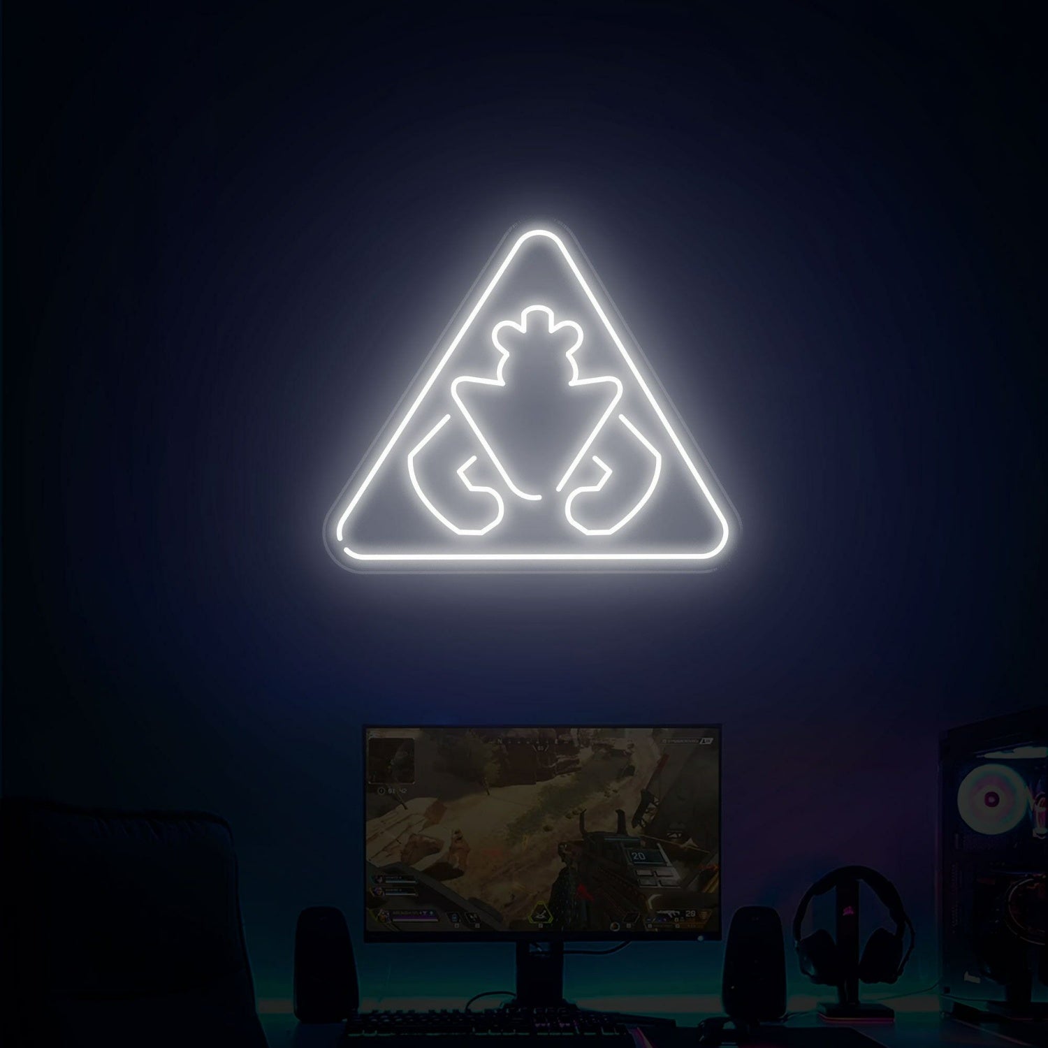 Game Room Store With Monty Security Breach Warning Sign Neon - Shineneon